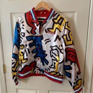 NWT Keith Haring X Members Only Bomber Windbreaker